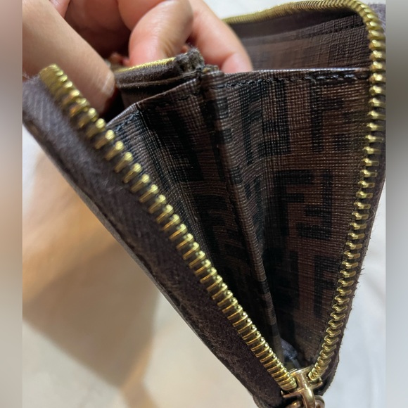 Fendi Brown Zucchino PVC Zippy Long Wallet 🤎 - Picture 13 of 16